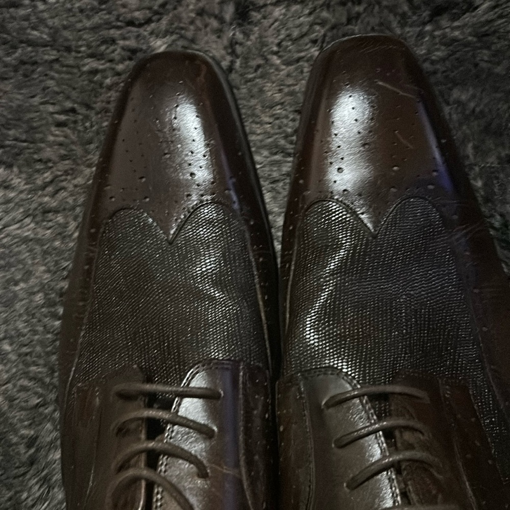 Size 14 dark brown Stacy Adams shoes